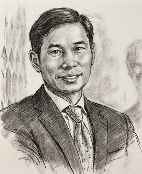 Fred Hu portrayed